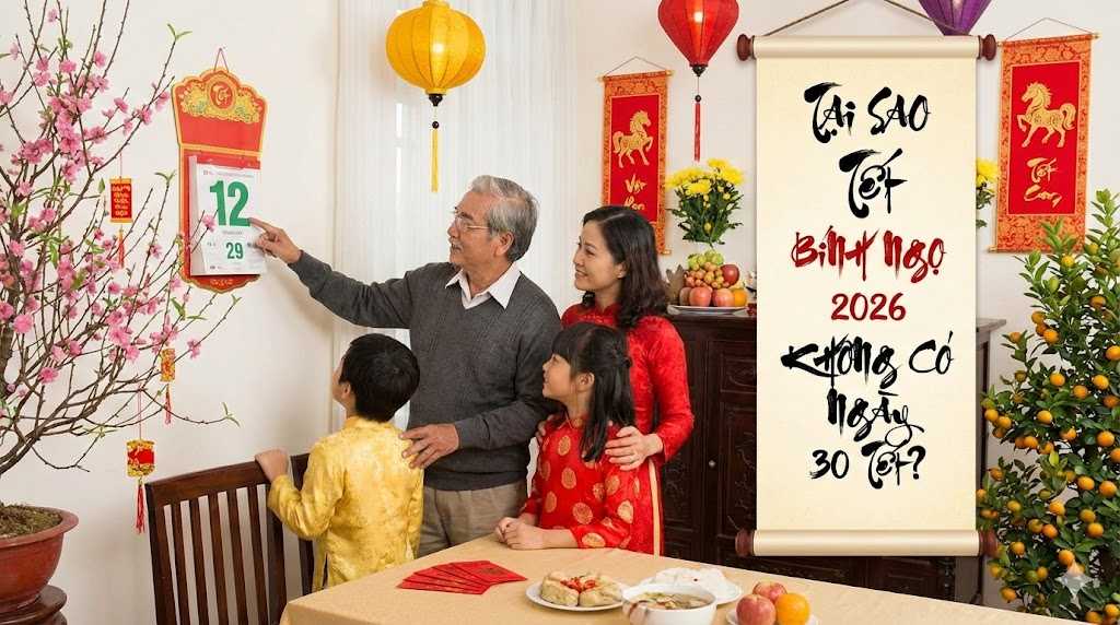 Vì sao năm Bính Ngọ 2026 không có ngày 30 Tết?